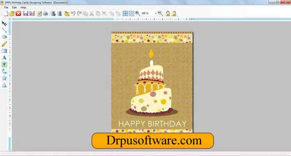 Screenshot of Birthday Cards Designing