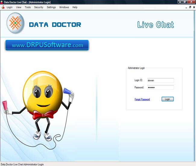 Screenshot of Online Chat for Website