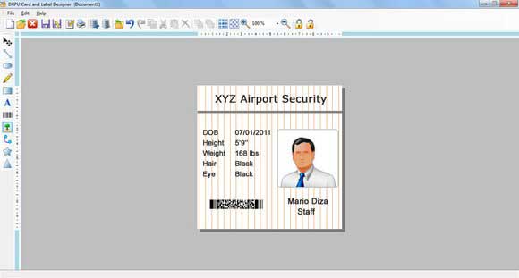 ID Card Software screen shot