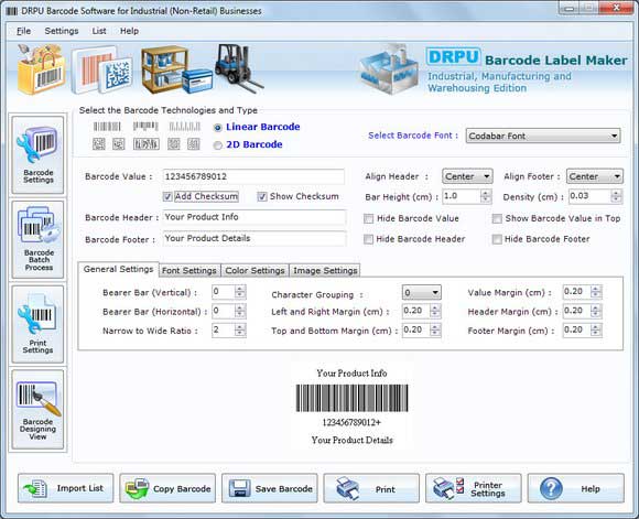 Manufacturing Industry Barcode 7.3.0.1 screenshot