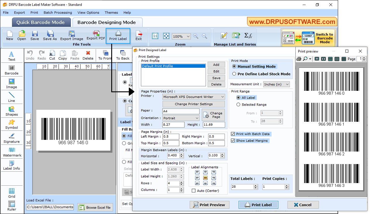 DRPU Barcode Label Maker Software