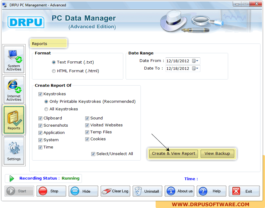 DRPU PC Management – Advanced