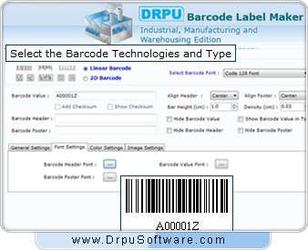 DRPU barcode software for industrial business