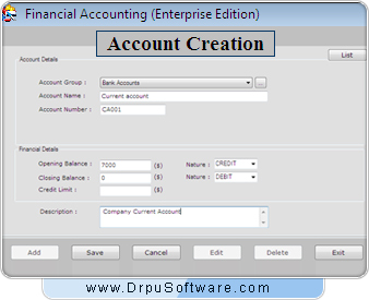 Barcode Ready Financial Accounting Software Screenshot