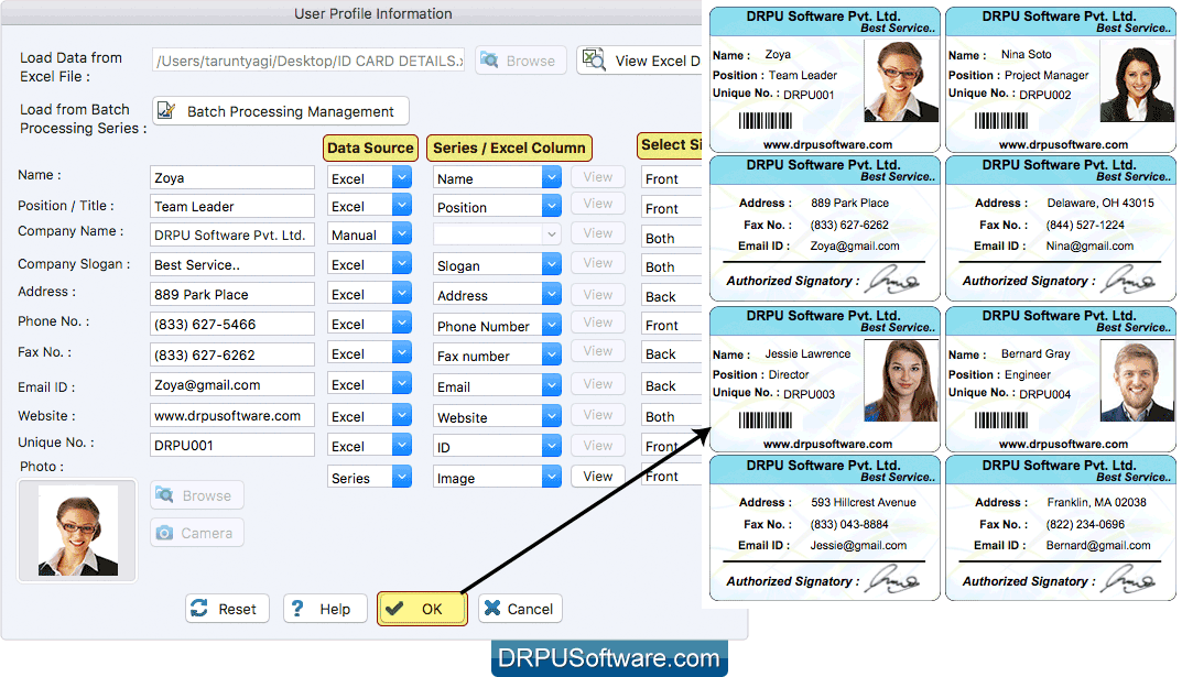 id card designer for mac design and print multiple id cards on mac os x