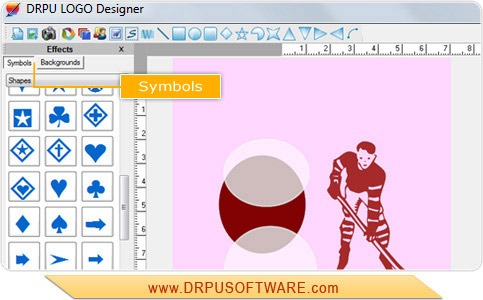 Screenshot of DRPU Logo Designer software to design business Logo