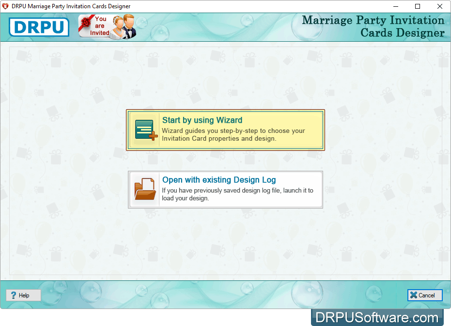 Marriage Party Invitation Card