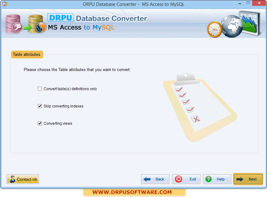 DRPU Database Converter – MS Access to MySQL