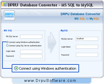 MSSQL to MySQL Database Converter Software Screenshot