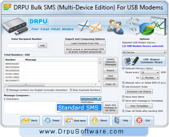 USB Modem Bulk SMS Software