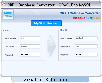 DRPU Database converter- Oracle to MYSQL