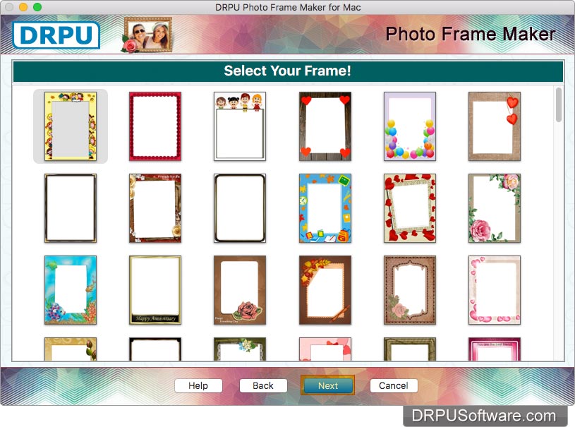 Freeware Photo Frame Maker for Mac by DRPU Software