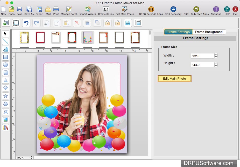 Freeware Photo Frame Maker for Mac by DRPU Software