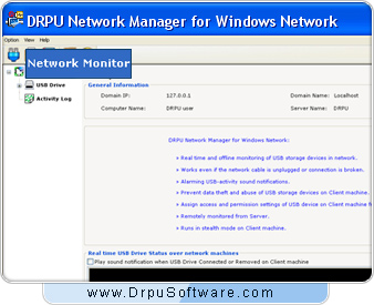 USB Data Theft Protection Tool for Windows Network Screenshot