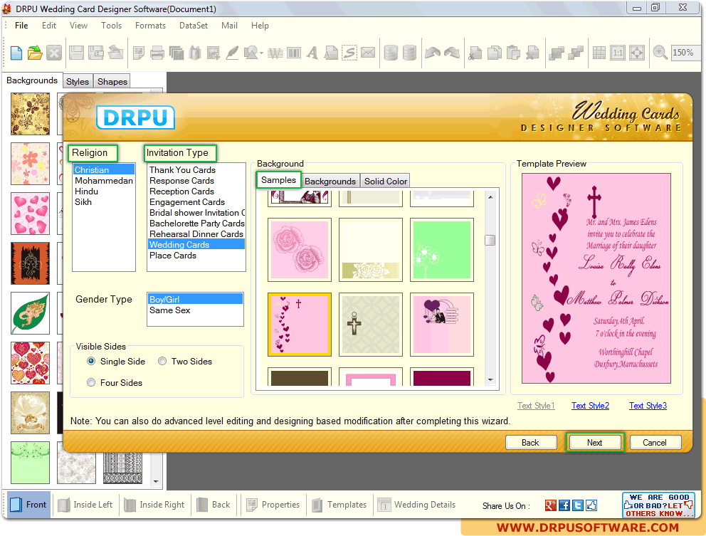 Create your Own Custom Wedding Invitation Cards