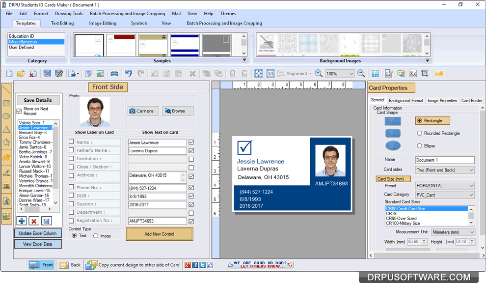 Student ID Cards Maker Software