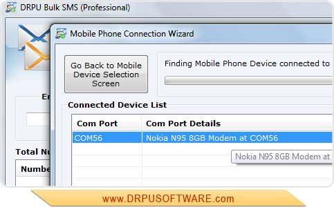 Screenshot of Bulk Messaging GSM Mobile