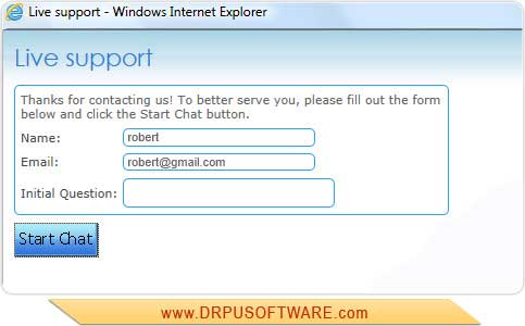 Screenshot of Free Online Chat Software