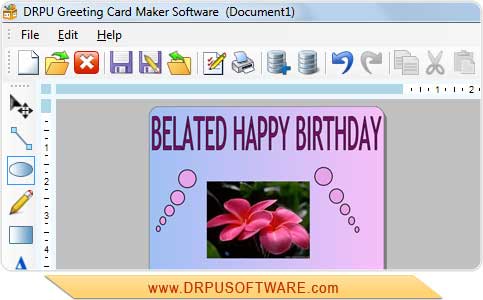 Screenshot of Greeting Card Maker Software 7.3.0.1