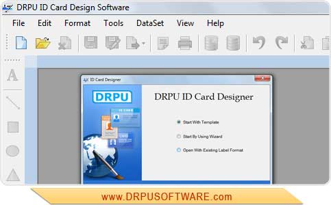 Screenshot of ID Card Design Software 8.2.0.1