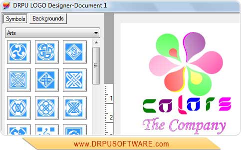 Logo Designer Software creates company banner according to business requirements