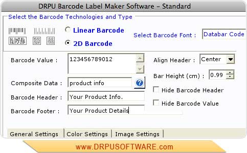 Screenshot of Mac Barcode
