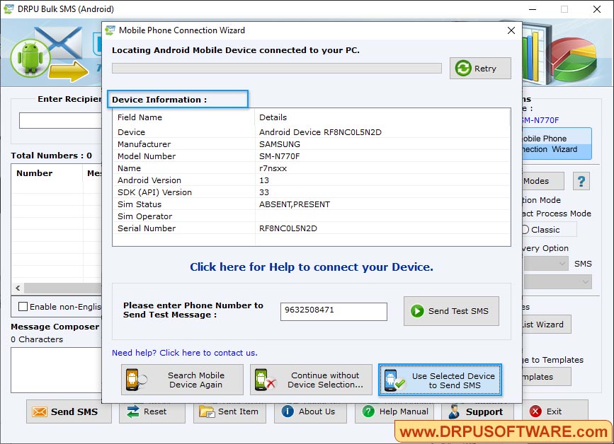 Bulk SMS – Android Mobile Phones