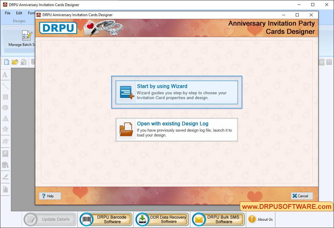 Start by using Wizard
