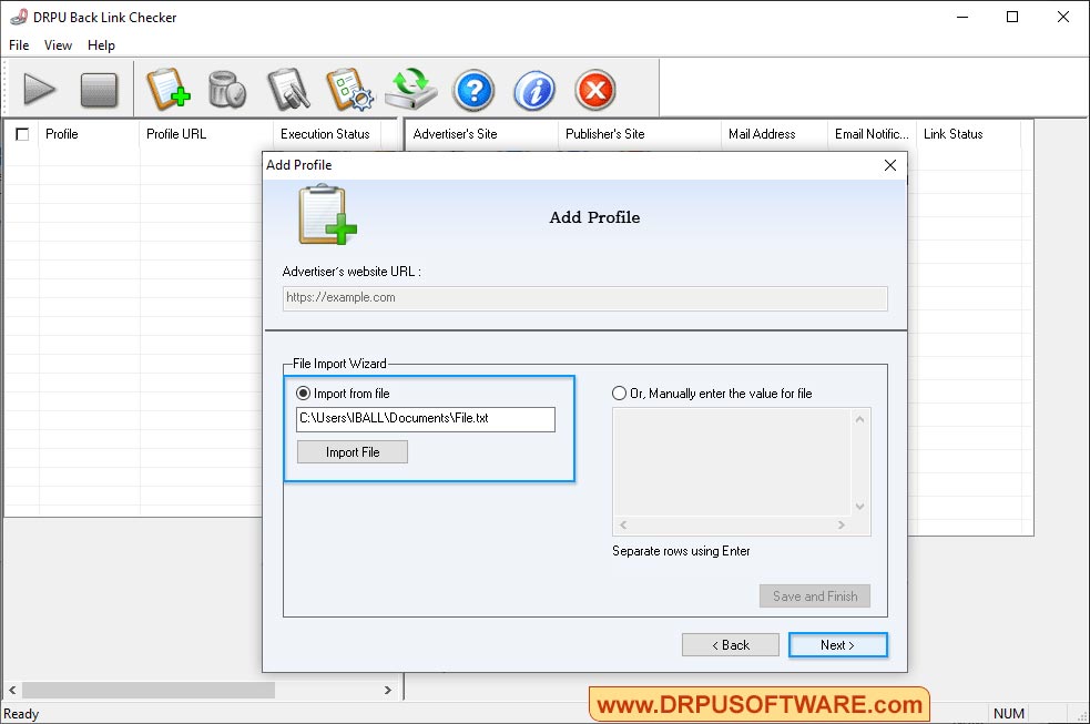 DRPU Backlink Checker