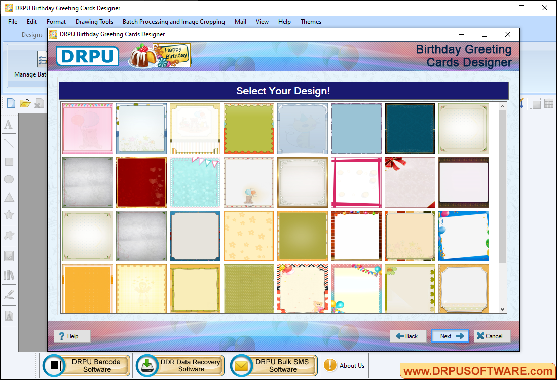 Birthday Greeting Cards Designer