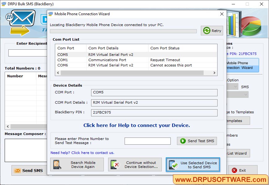 Bulk SMS - BlackBerry Mobile Phones