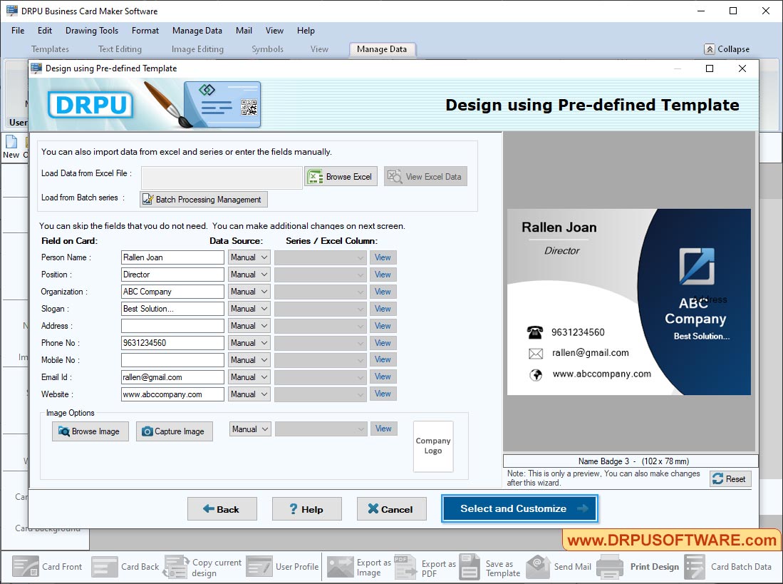 Business Card Maker Software