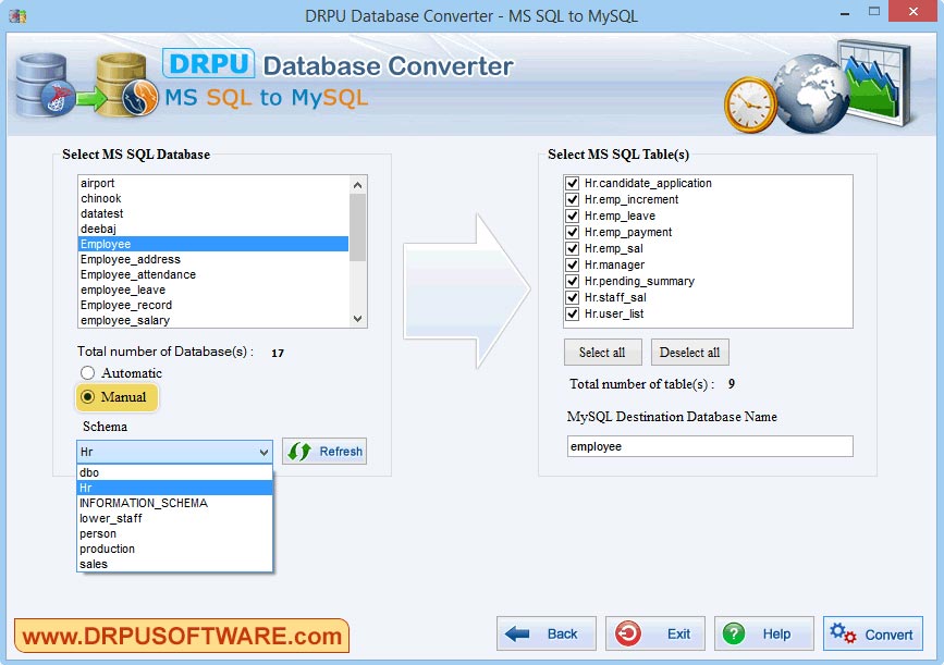 Database Converter – MS SQL to MySQL