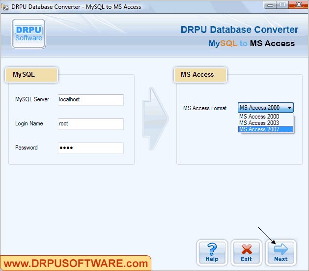 Database Converter - MySQL to MS Access