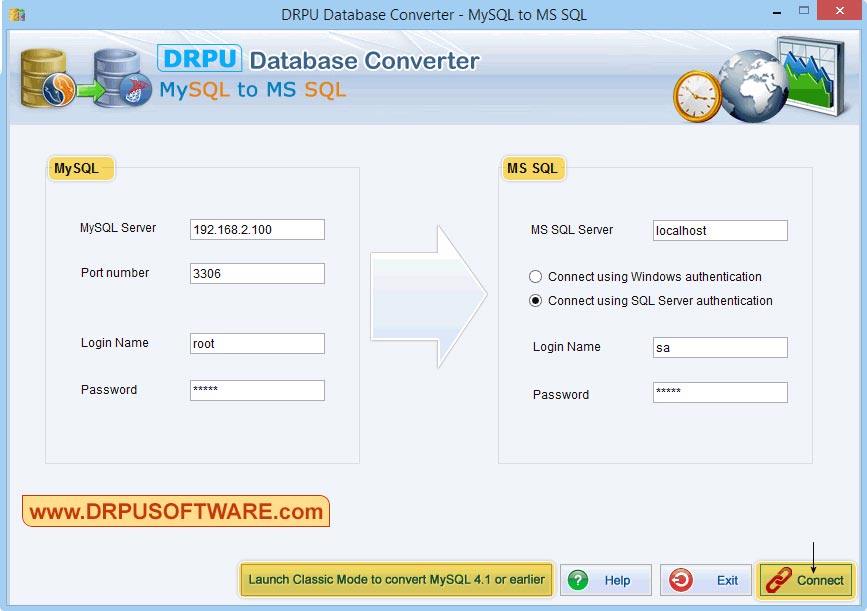  Database Converter – MySQL to MS SQL