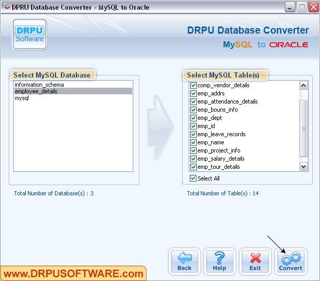 Database Converter – MySQL to Oracle