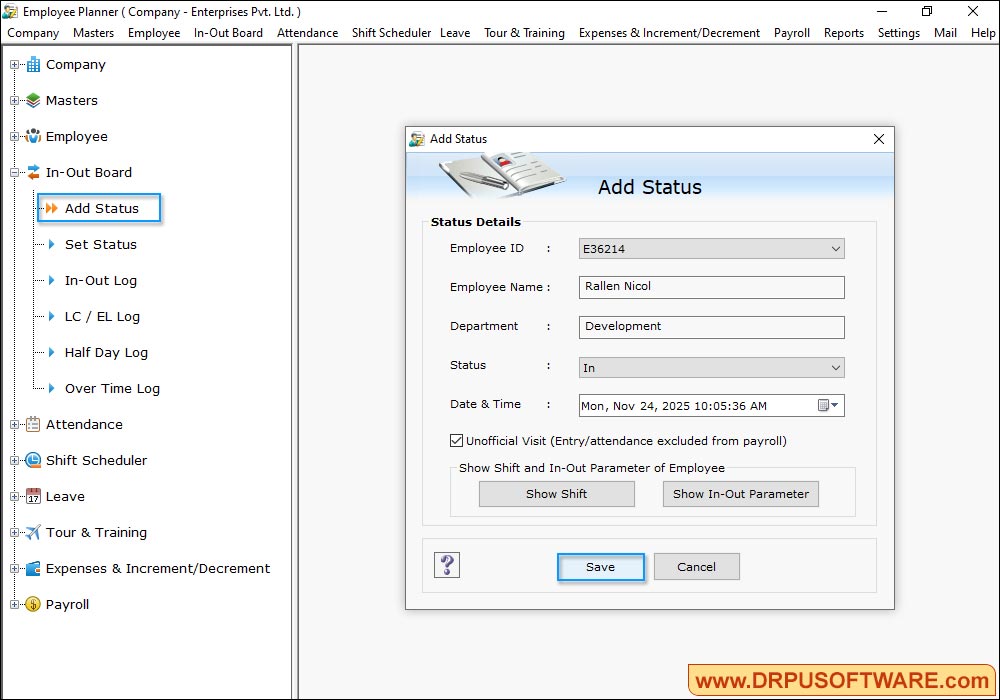 Employee Planner Software