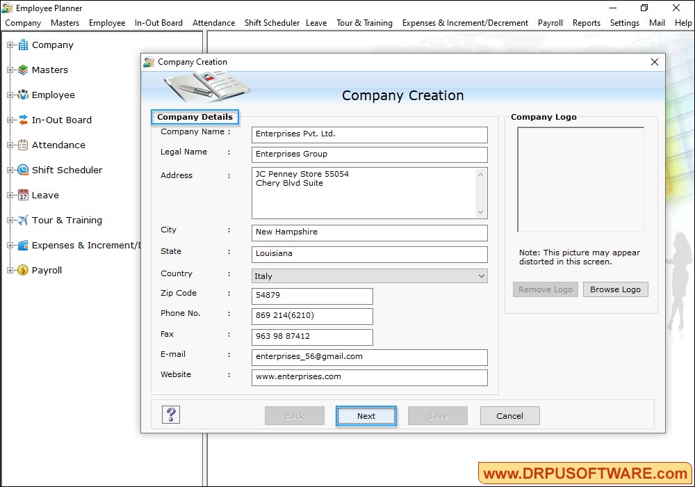 Employee Planner Software