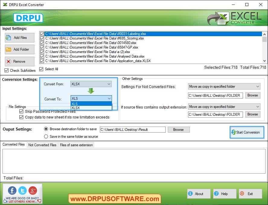 DPRU Excel Converter