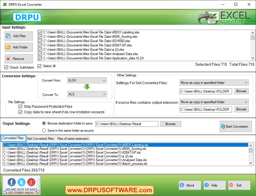 DPRU Excel Converter