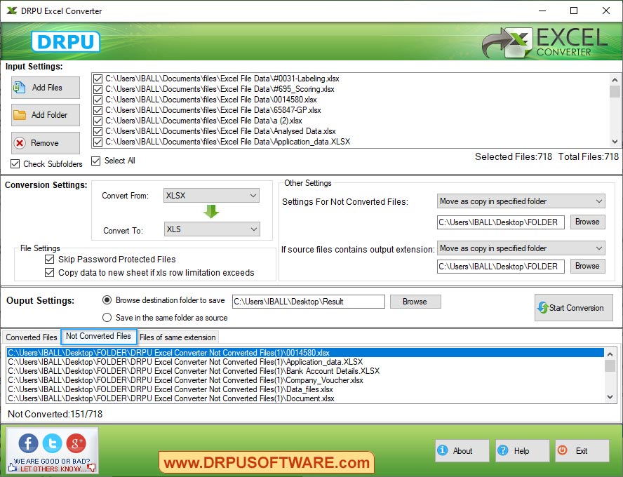 DPRU Excel Converter
