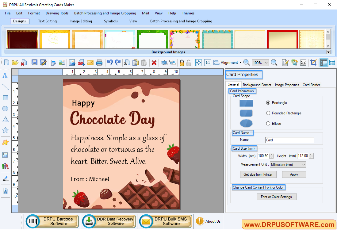 Festivals Greeting Cards Maker