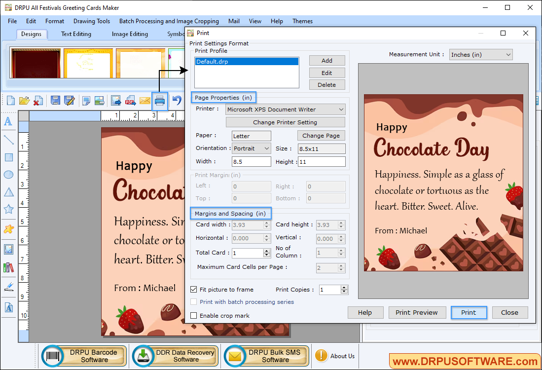 Festivals Greeting Cards Maker