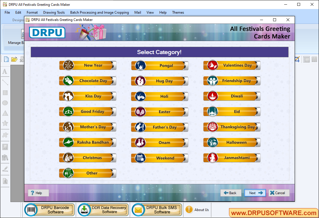 Festivals Greeting Cards Maker