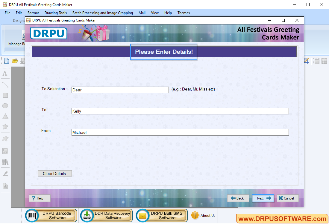 Festivals Greeting Cards Maker