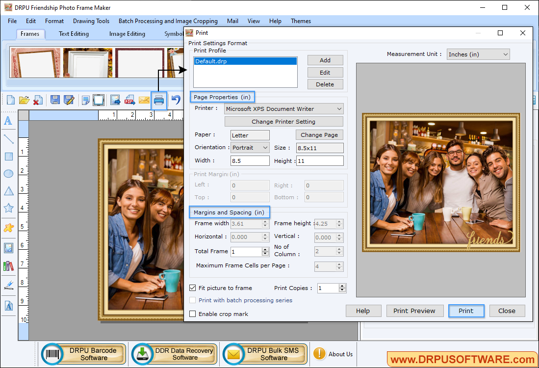 Friendship Photo Frame Maker