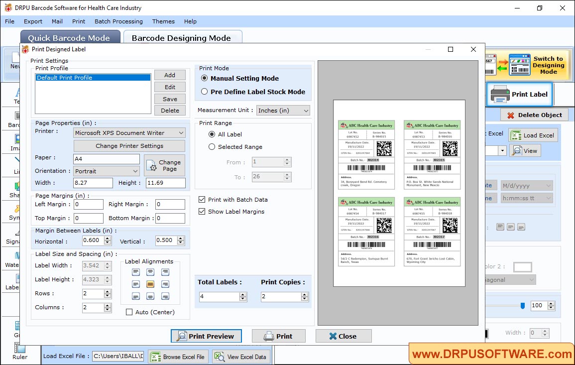 Print Settings Print Settings
