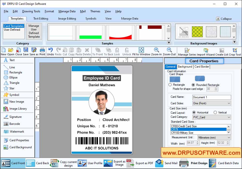 DRPU ID Card Design Software