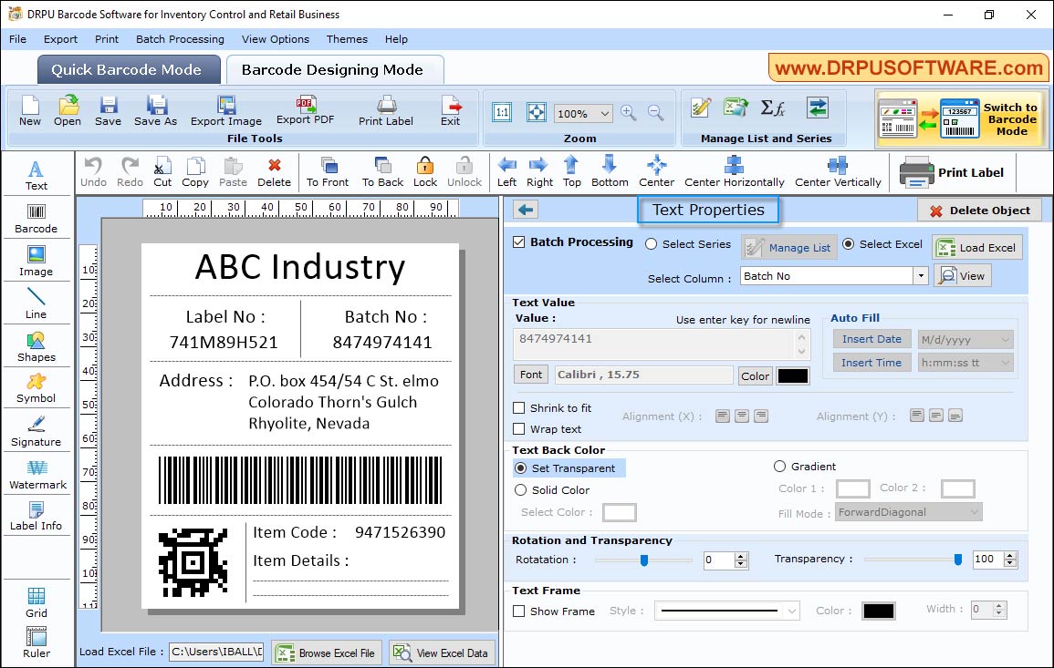 Barcode Software for Inventory Control and Retail Business