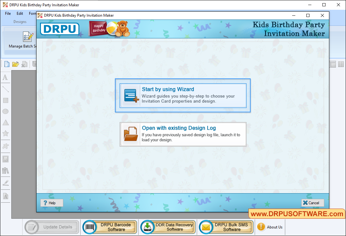 Start by using Wizard